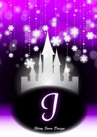 I-Initial-Snow Castle-purple
