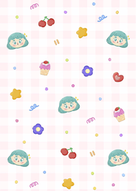Little girl doll with ice cream 4 (Pp)