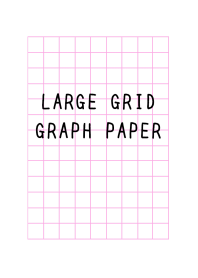 LARGE PINK GRID GRAPH PAPER/WHITE