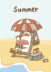 鵝子的夏天日光浴
