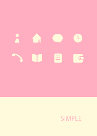 Adult simple / pink cream g