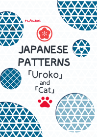 JAPANSE PATTERNS No.12 [Uroko and Cat]
