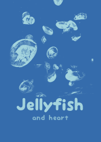 Jellyfish & heart Ultramarine