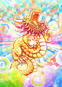 笑いが止まらない程の幸運を呼び込む笑い龍 - LINE 着せかえ | LINE STORE