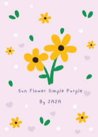 ดอกทานตะวัน เรียบง่าย สีม่วง โดย จาจา