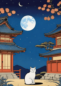 Cat under the Moon D4c924