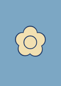 Simple Flower Bluebeige