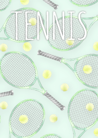 水彩風 テニスきせかえ ◆緑◆
