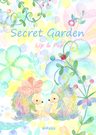 Lip & Pup in Secret Garden