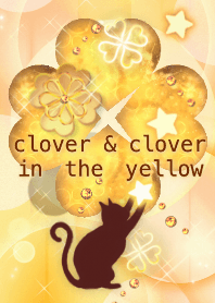 [[ Feng Shui taste ]]Clovers & Black Cat