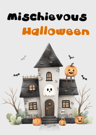 Mischievous Halloween - black