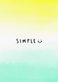 Watercolor gradation yellow Green2 Japan