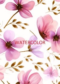 WATERCOLOR-PINK FLOWER 32