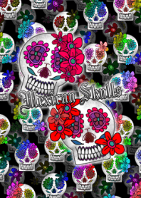 Mexican Skulls -Flashy style-