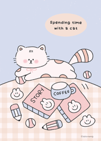 Spending time with a cat :)