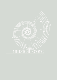 musicalscore Pale Mist WHT