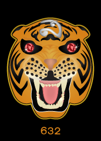 Tiger Lucky Number 632 (Orange)