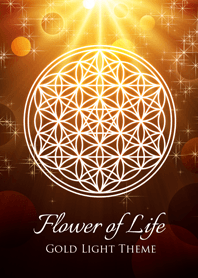 Flower of Life -Gold Light-