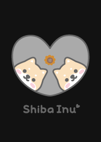 Shiba Inu Sunflower [Black]