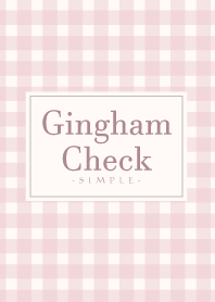 Gingham Check-Natural Pink 19