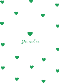 pattern heart =green=