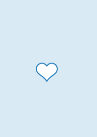 簡單可愛的心 / aqua blue