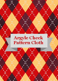 Argyle Check Pattern Cloth Red