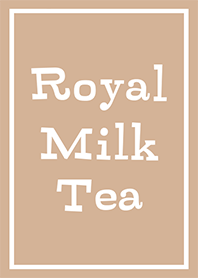 Royal Milk Tea.