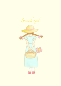 麦わら帽子の女の子 Line 着せかえ Line Store 麦わら帽子の女の子 Line 着せかえ Line Store