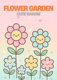 Cute Kawaii Flower Garden