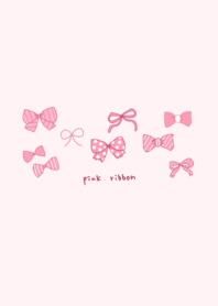 Cute ribbons' theme -pink-