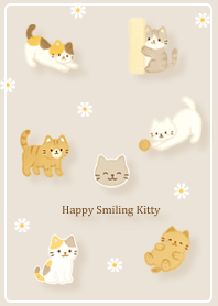 beige Happy Smiling Kitty 02_2