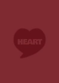 SIMPLE HEART-BROWN RED