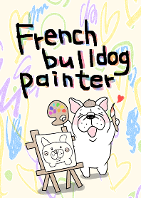 French bulldog painter.