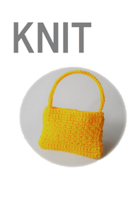 knit bag 008-yellow-