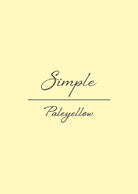 Simple Cursive Theme Pale Yellow