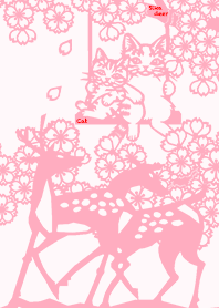 Paper Cutting (Sakura & Sika deer)03