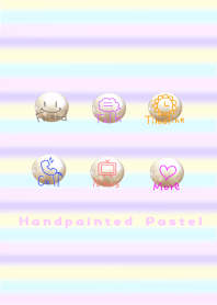 Handpainted Pastel color