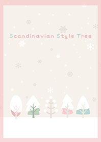 Scandinavian Style Tree*winter red