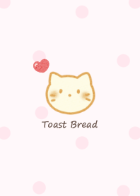 Cat Toast -strawberry- dot
