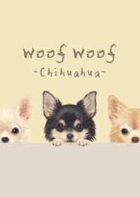 Woof Woof - Chihuahua L - CREAM YELLOW
