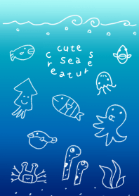 かわいい海の生き物たち1