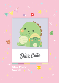 Dinosaur Polaroid Pink