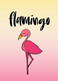 flamingo gradation pattern