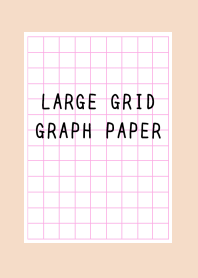 LARGE PINK GRID GRAPH PAPER-PINK BEIGE