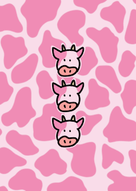Animal pattern cow&pink