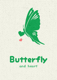 Butterfly & heart ver_Green1