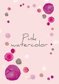 Beige Pink : Pink watercolor