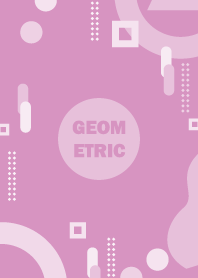 Polka Geometric Can Can Pink