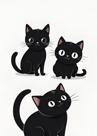 슈퍼 귀여운 검은 고양이 2pFbV